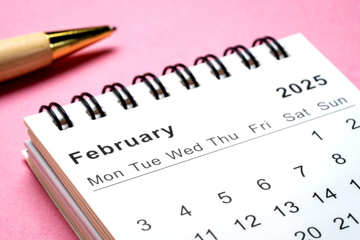 Month of February Calendar 2025