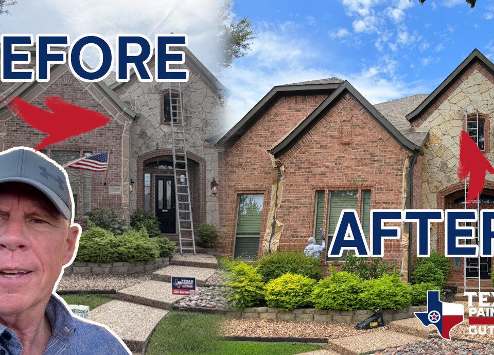 Exterior Painting Before And After In Plano, TX - July 2026
