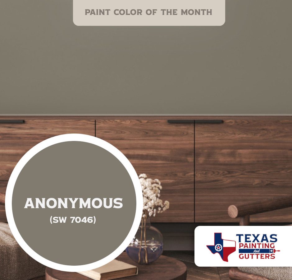 Texas Painting And Gutters - Local Paint Color Of The Month - May 2026 - Skyline Steel (SW 1015)