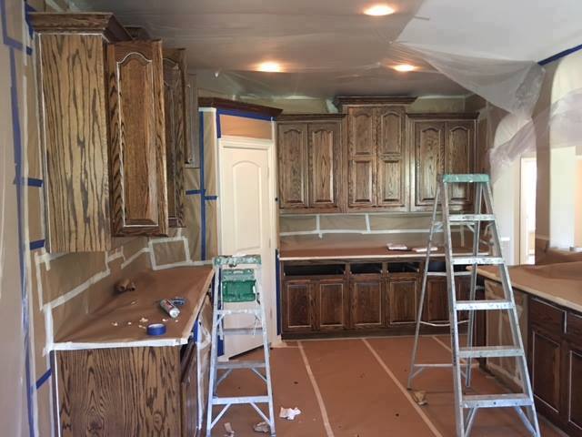 Cabinet Painting 1 - Before