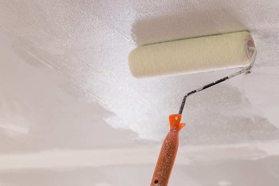 Priming ceiling for painting